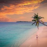Playa, Atardecer, Maldivas