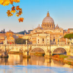 Roma, puente, rio tiber, vaticano