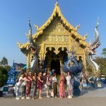 Tailandia, grupo de mujeres, templo