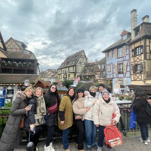 Alsacia, mercadillos navidad, grupo mujeres