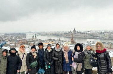 Budapest, mirador, grupo mujeres