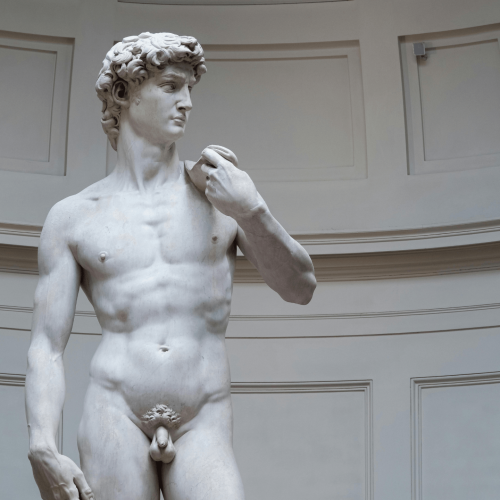 El David de Miguel Ángel en Florencia, Italia