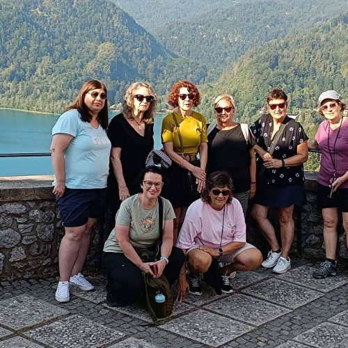 Eslovenia, Lago Bled, Grupo Mujeres