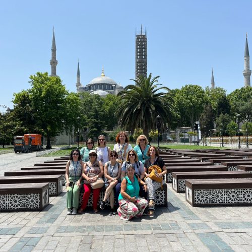 Estambul, Mezquita Azul, Grupo de Mujeres