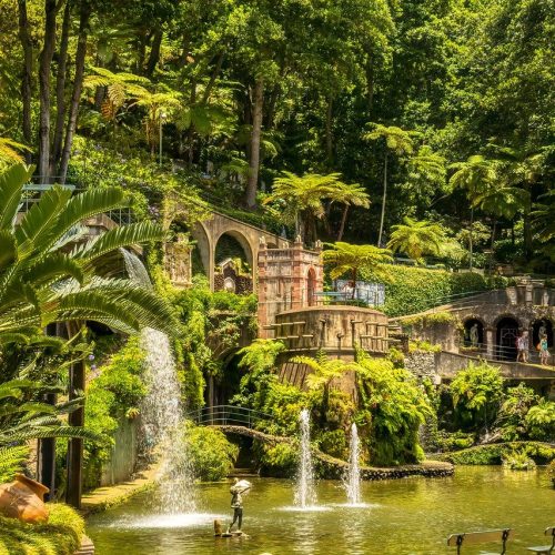 Funchal, jardines, Portugal
