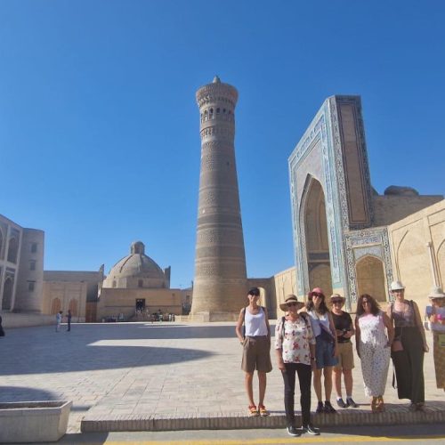 Uzbekistan, samarcanda, grupo mujeres