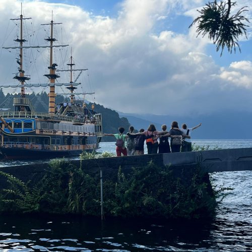 Japón, Tokio, Muelle, Grupo Mujeres