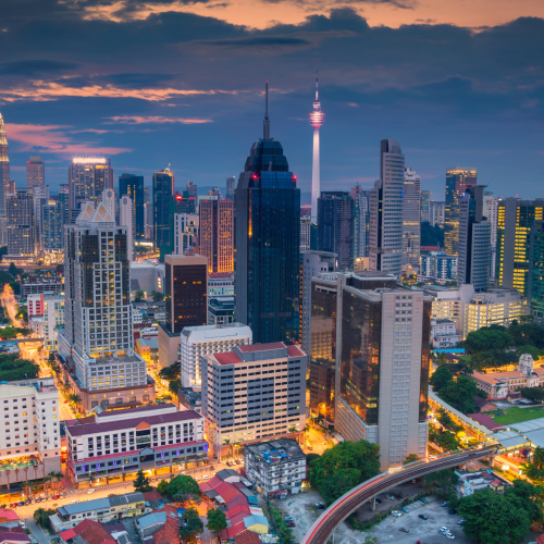Kuala-Lumpur, Malasia, torres altas
