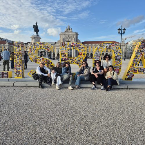 Lisboa, plaza del Comercio, Grupo Mujeres