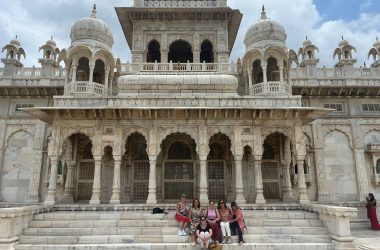 Mausoleo Jaswant Thada, India, grupo mujeres