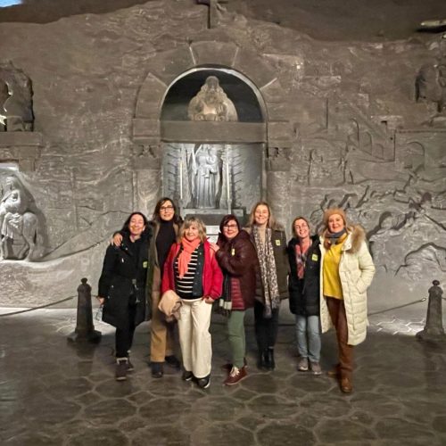 Minas de sal Wieliczka, Polonia, grupo mujeres
