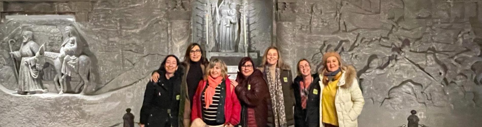 Minas de sal Wieliczka, Polonia, grupo mujeres