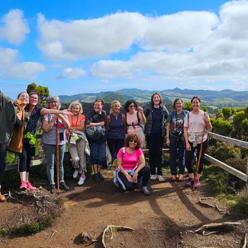 Mirador Islas Azores, grupo mujeres