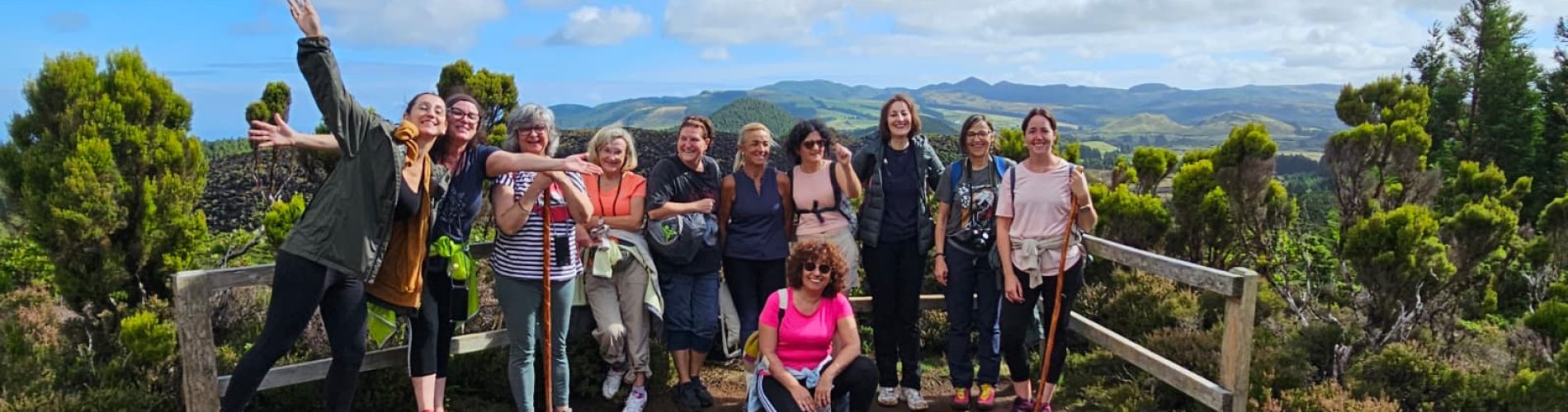 Mirador Islas Azores, grupo mujeres