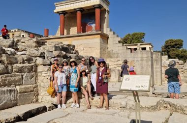 Palacio de Cnosos, Heraklion, Creta, Grupo mujeres