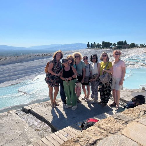 Pamukkale, Turquia, grupo mujeres