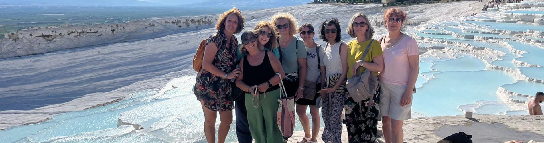 Pamukkale, Turquia, grupo mujeres