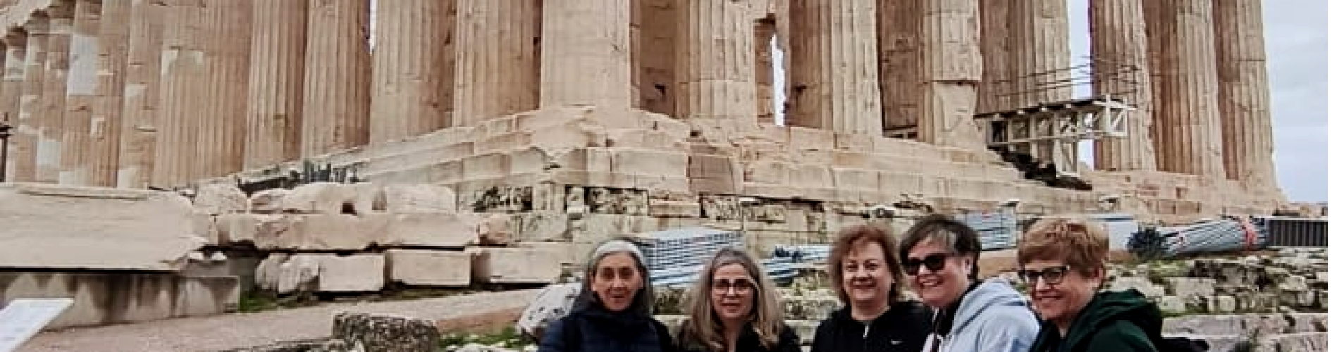Parthenon, Atenas, Grecia, Grupo de Mujeres