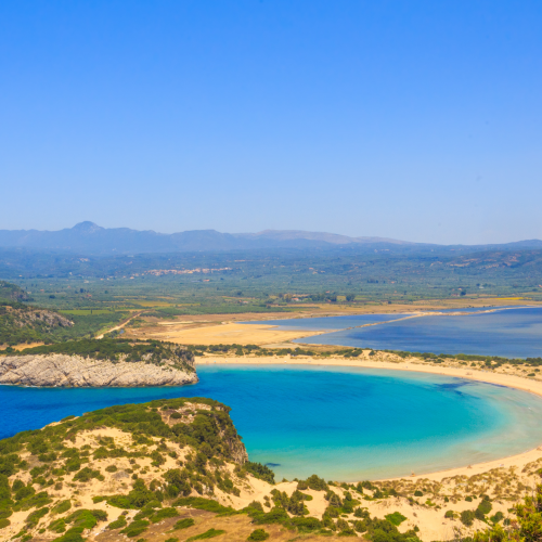 Playa Voidokilia, Peloponeso, Grecia