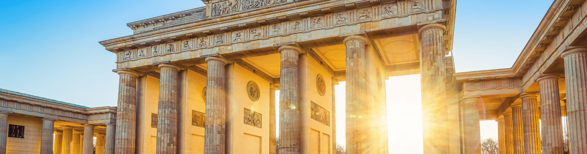 Puerta de Brandeburgo al atardecer, Berlín, Alemania
