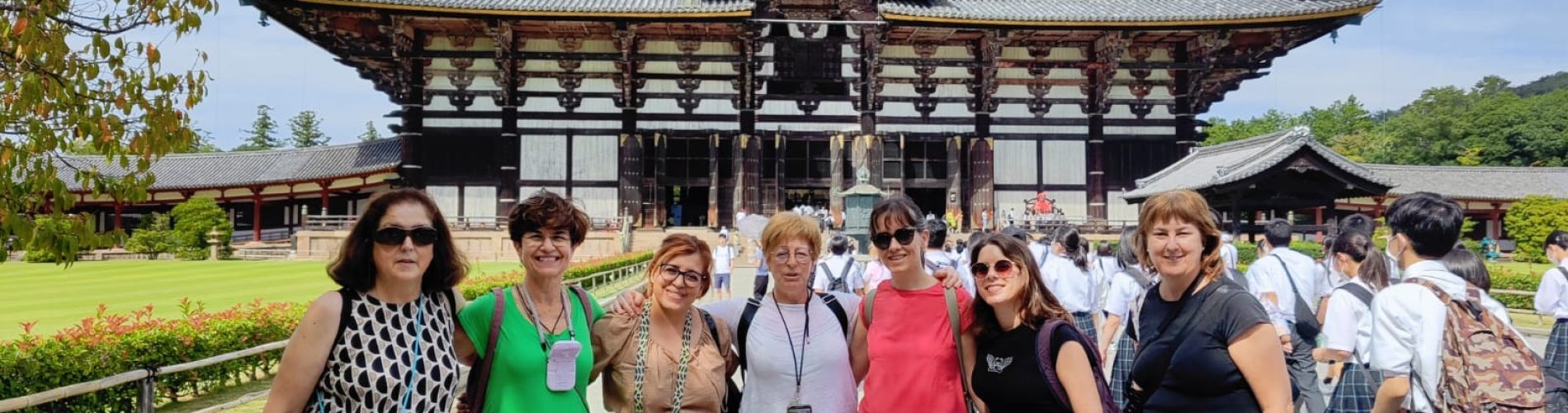 Templo Todai-ji, Japon, grupo mujeres