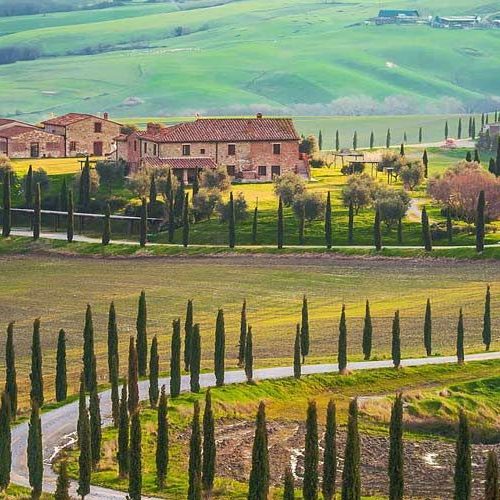 Toscana, valle, Italia