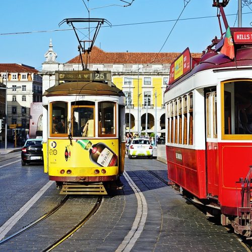 Tranvia, Plaza Comercio, Lisboa