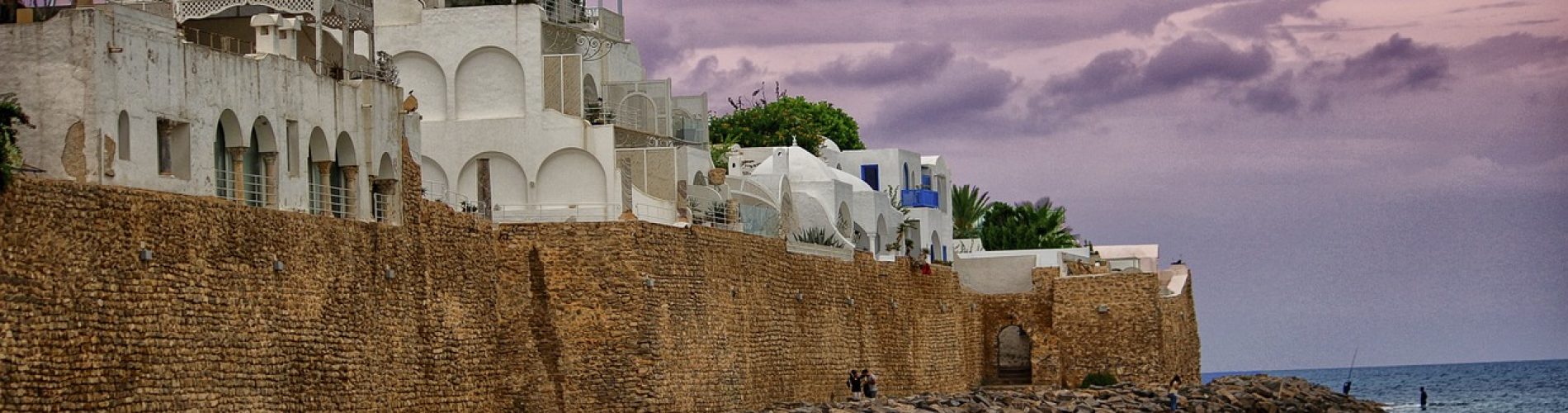 Tunez, casas, playa