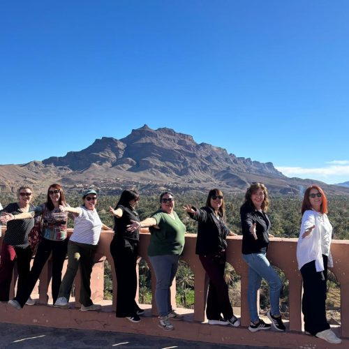 Valle Dra, marruecos, grupo mujeres