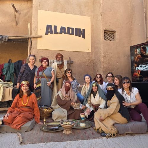 estudios cine ouzarzate, ouzarzate, grupo mujeres, aladin