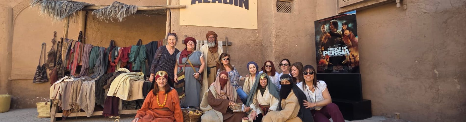 estudios cine ouzarzate, ouzarzate, grupo mujeres, aladin