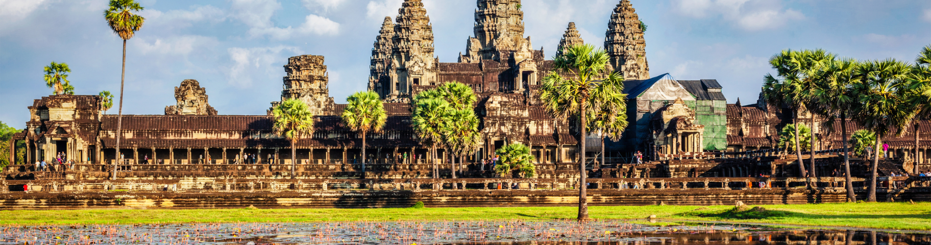 angkor wat templo, camboya, templo, agua, viajes