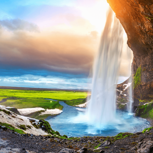 cascada Seljalandsfoss, islandia,