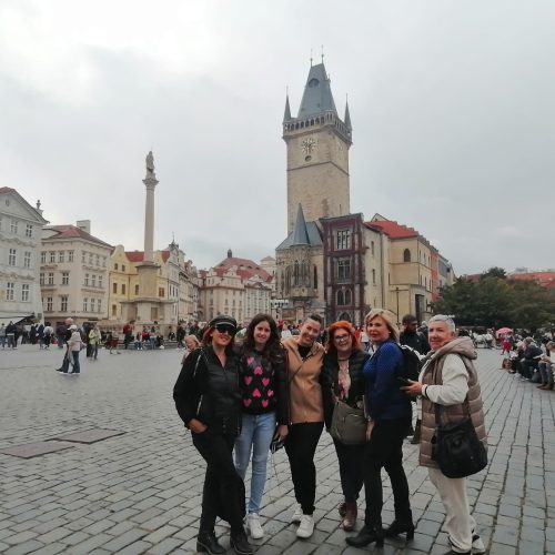 praga, plaza, mujeres, chequia